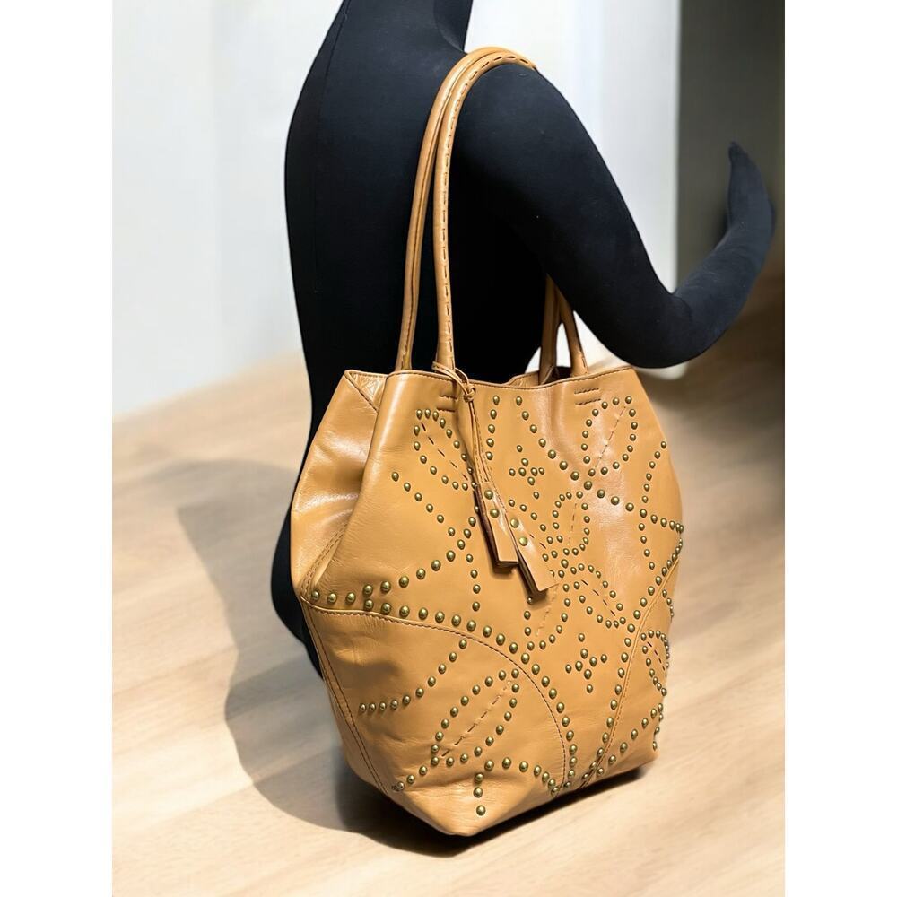 Isabella Fiore Leather Studded Tote Bag - Picture 9 of 14